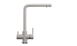 Смеситель кухонный с подключением фильтра питьевой воды, цвет белый (ES-008-331)