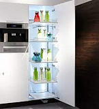 Тандем Соло КОМПЛЕКТ внут. высота 1800 мм, 6 полок,  Арена СТИЛЬ, цвет АНТРАЦИТ, дно антрацит антислип  - 1 Set / Набор (23 9960 9846)