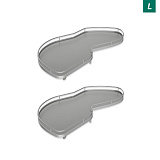 Комплект 2 полки, рычаги, Леманс, 450 мм, левый, Арена Классик, цвет титан, дно серое антислип (0479210102)