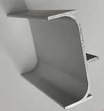 Вертикальная ручка C, цвет матовый хром, длина 5,8 м  (2516/3756/SM)