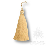 Кисть из ниток полиэстер Fufus 15см/18мм с бусиной тыквой № PF5681