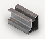 Стандарт.Ручка закрытая, матовый хром, 5,4 м, анод. "FUSION"