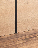 Планка для мебельного щита, стыковочная, 600х6 мм, черный (1060/600Ч)