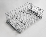 Корзина выкатная 600 мм, хром, с направляющими Hettich, для хранения сковородок и крышек (15.09.03.1.1.1)