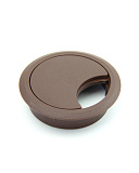 Заглушка кабель-канала, пластик, темно коричневая, 60 мм (Zkk-Brown)