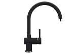Смеситель кухонный однорычажный с полукруглым изливом, цвет уголь (UQ-021-07)