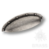 Ручка раковина, серебро 64 мм (4100.064 Antik Silver)