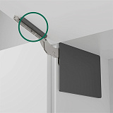 Крепление к фасаду, правое и левое, для подъемника ФриСлим, 2 шт + заглушки декоративные, цвет АНТРАЦИТ (27244397500) (2724437500)